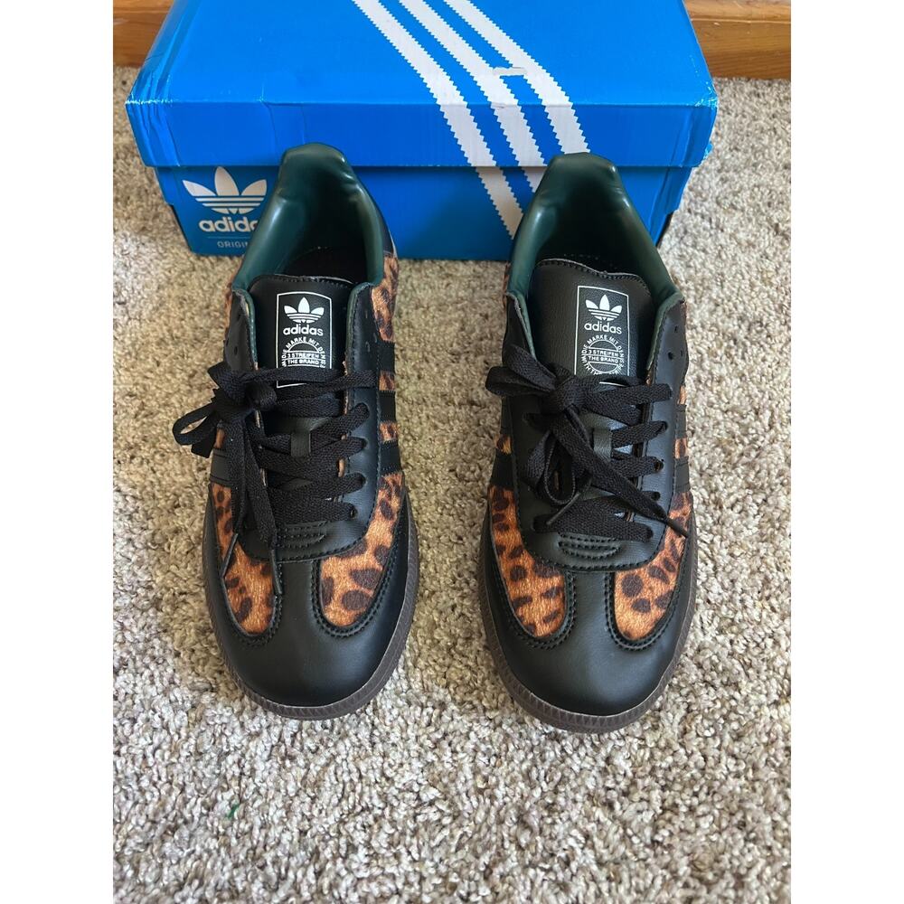 Adidas Originals Samba OG W Cheetah Pack Collegiate Green JI2735 Women's 10 - Picture 2 of 13